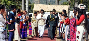 The Governor of Arunachal Pradesh Shri V. Shanmuganathan in the 'At Home� function at Raj Bhawan, Itanagar on 26th January�2017.